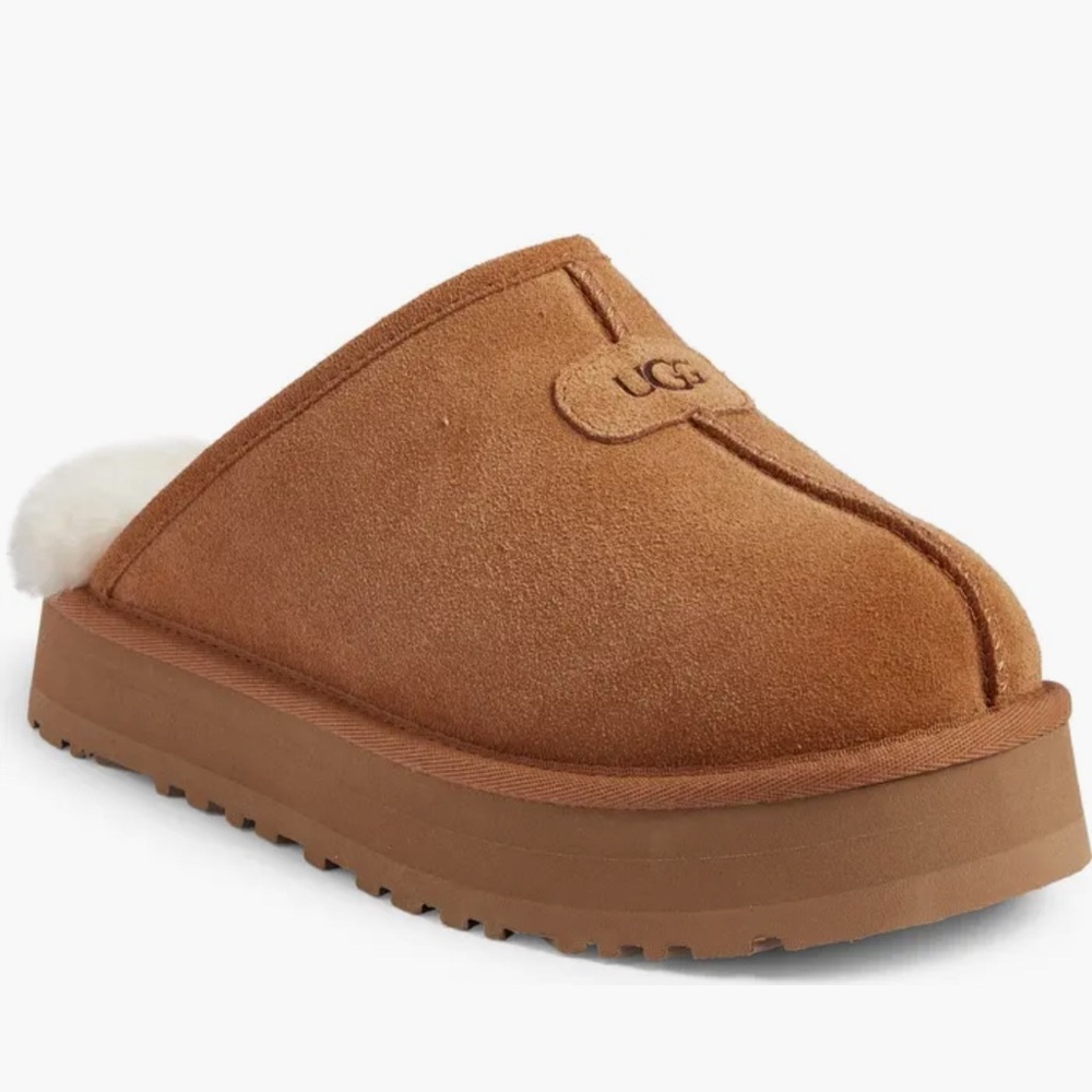 UGG Women's Tan Suede Slippers
